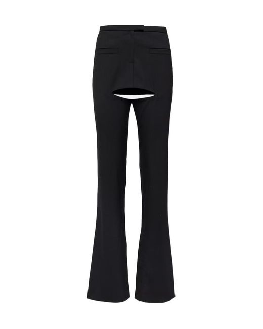 Courreges Black Pocket Casual Pants