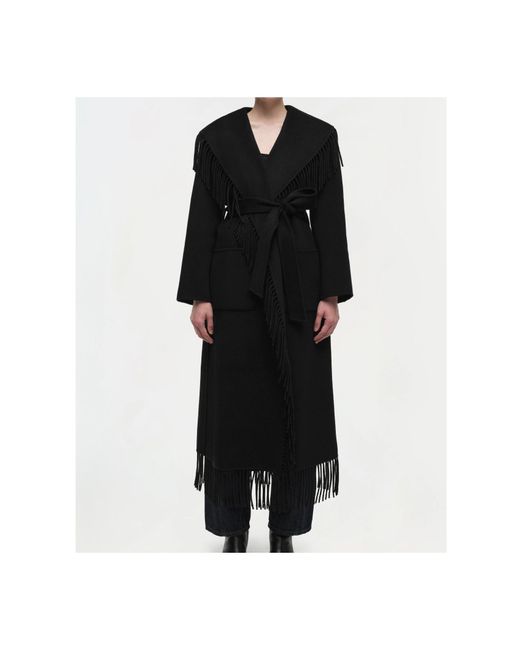 Jonathan Simkhai Black Carrie Coat