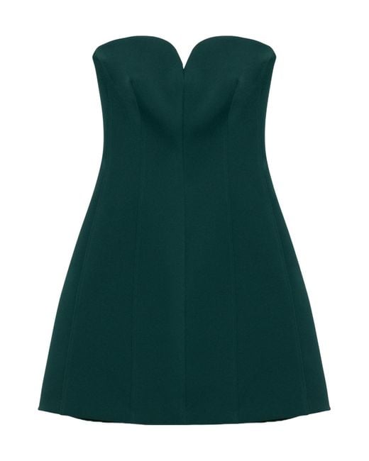 Jonathan Simkhai Green Devin Bustier Mini Dress