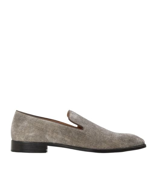 Christian Louboutin Gray Slip-On Business Casual Shoes for men