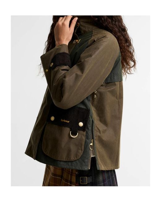 Barbour Multicolor Hazelwood Corduroy-Trim Lobster-Claw Jacket