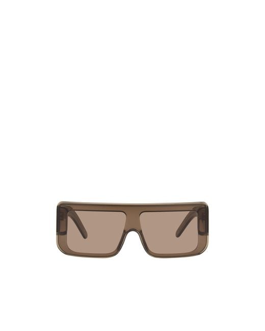 Rick Owens Multicolor Shield Frame Sunglasses for men