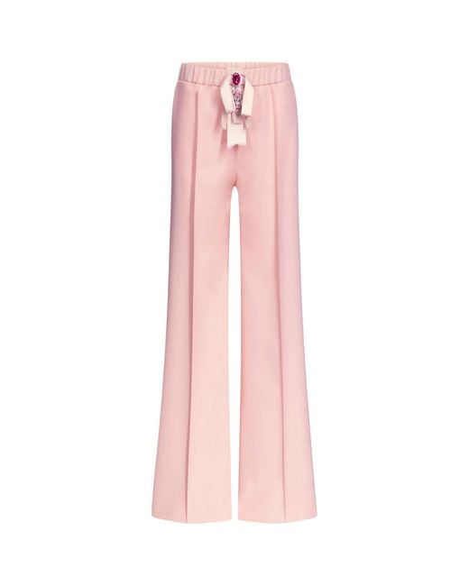 Area Pink Crystal-Embellished Trousers