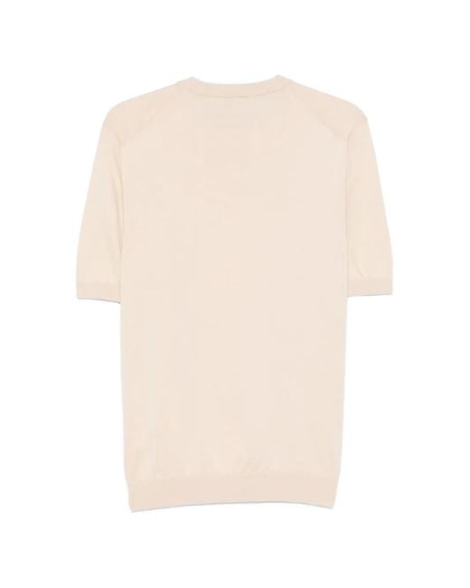 Eleventy Natural Round-Neck T-Shirt for men