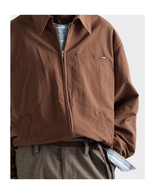 Prada Brown Technical Fabric Blouson Jacket for men