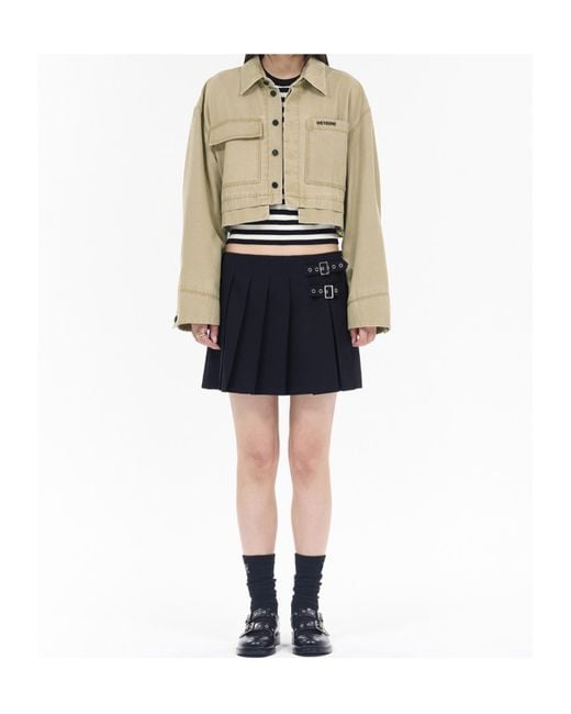 we11done Natural Cropped Jacket