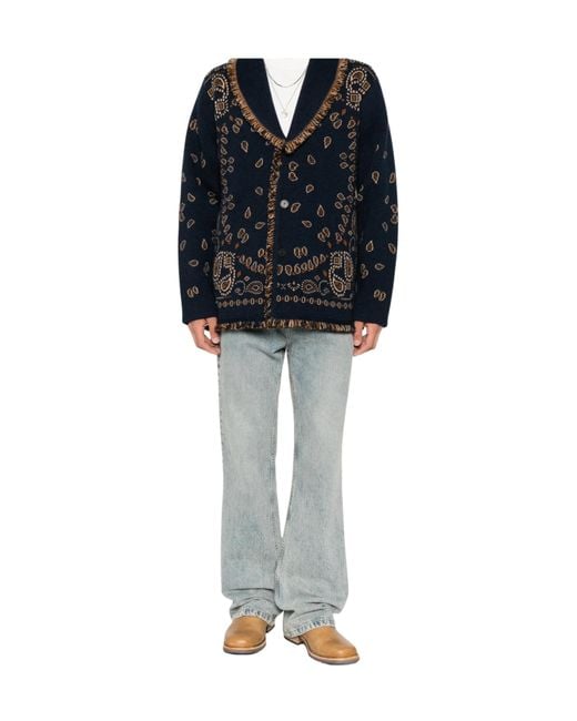 Alanui Blue Cardigans for men