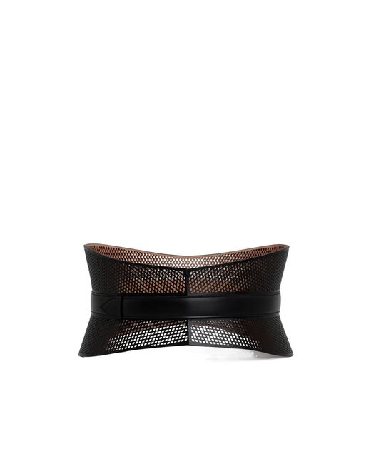 Alaïa Black Alaïa Neo Bustier Perforated Belt