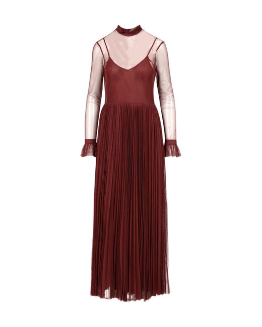 Philosophy Di Lorenzo Serafini Red Ruffle Dress