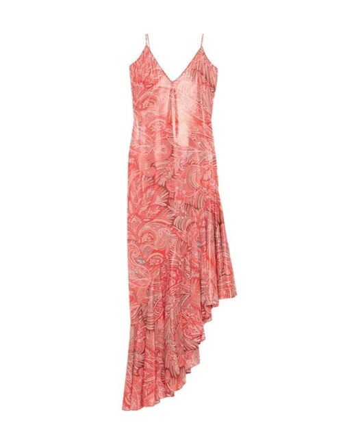 Etro Red Patterned Dress