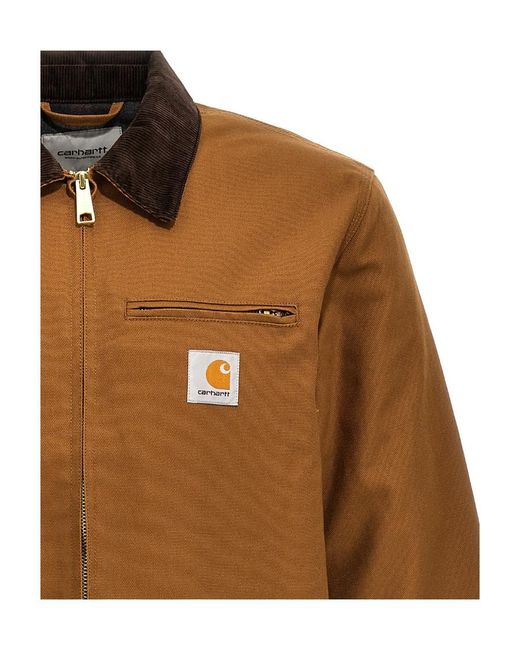 Carhartt Brown Long-Sleeved Casual Jacket for men