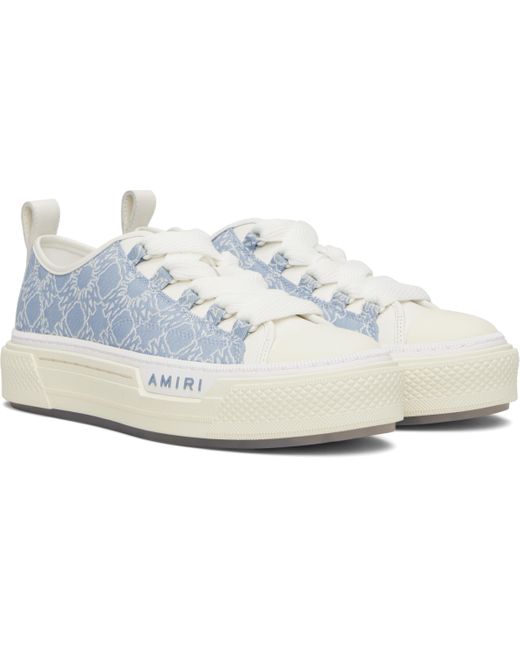 Amiri White Lace-Up Low-Top Sneakers for men