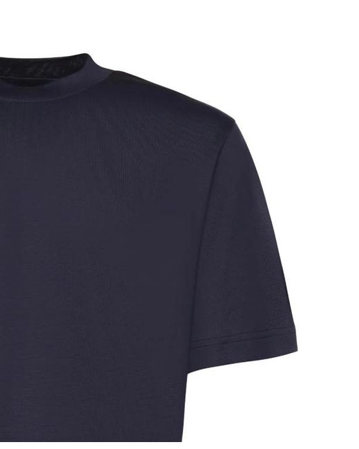 Eleventy Blue Short-Sleeved T-Shirt for men