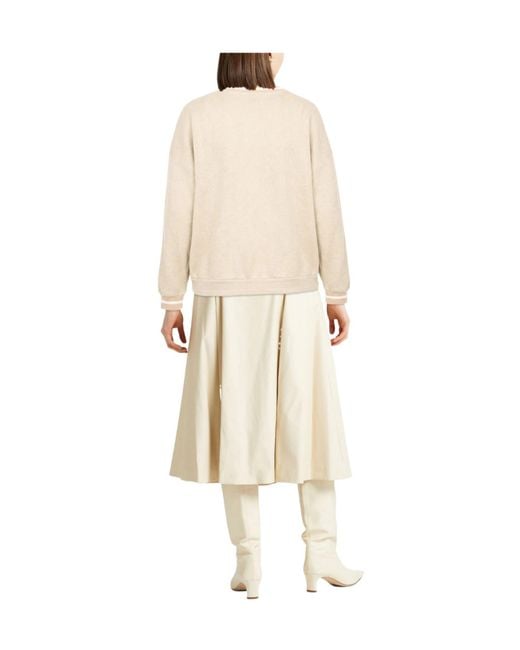 Brunello Cucinelli Natural Solid Colour Sweatshirts