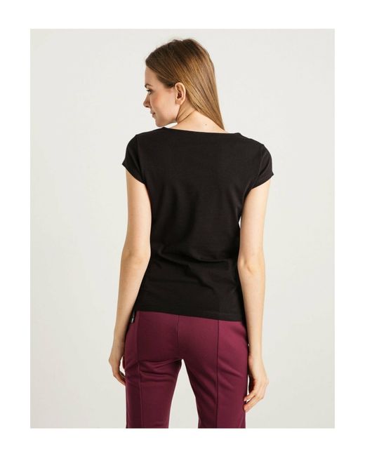 EA7 Black Logo Printed T-Shirt