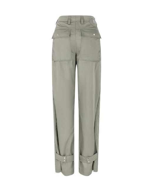Rabanne Gray Rabanne Pleated Button Fastened Trousers