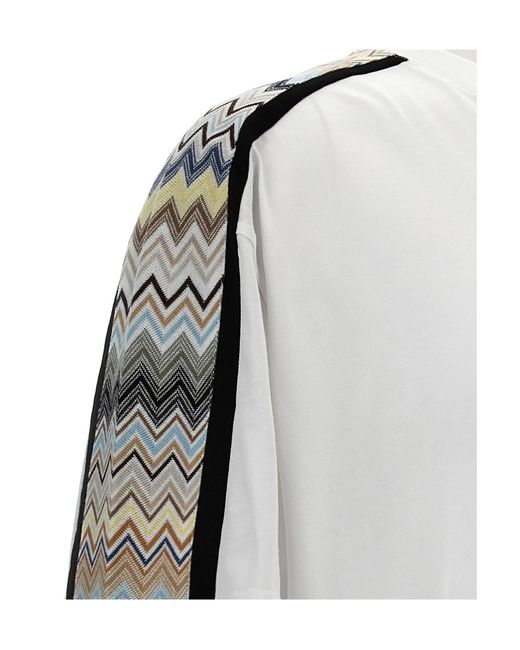 Missoni White 'Zig Zag' T-Shirt for men