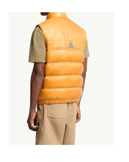 Moncler Orange Grenoble Uychi Packable Down Gilet for men