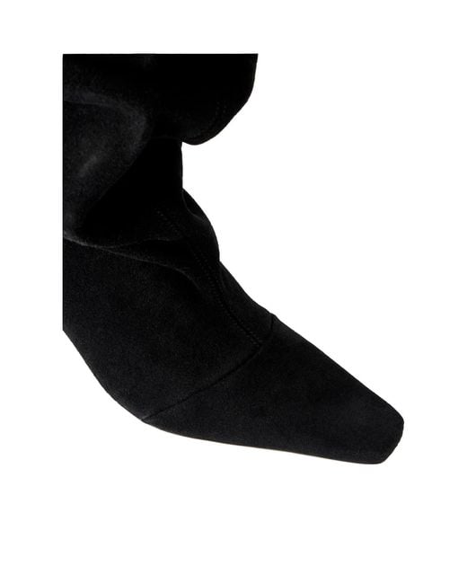 Staud Black Suede Knee Boots
