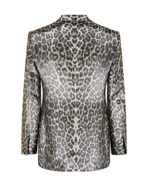 Tom Ford Gray Print Blazer for men