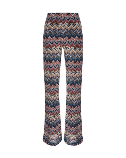 Missoni Gray Embroidered Lace Palazzo Pants