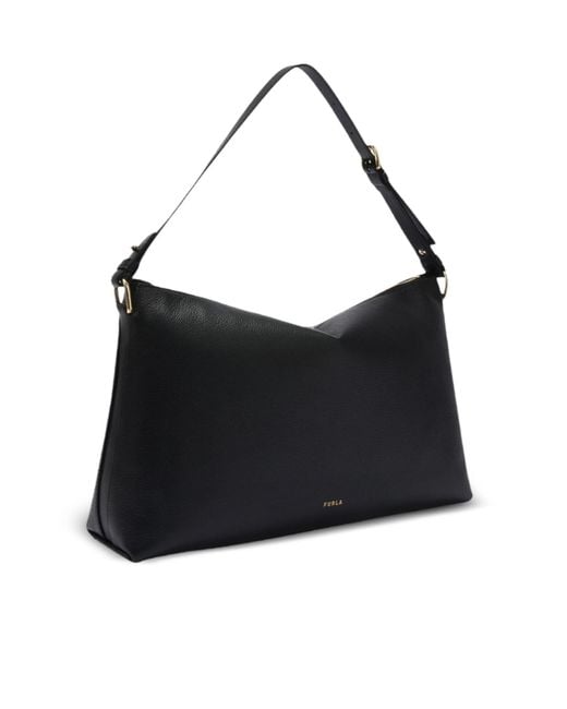 Furla Black Debby Large Shoulder Bag