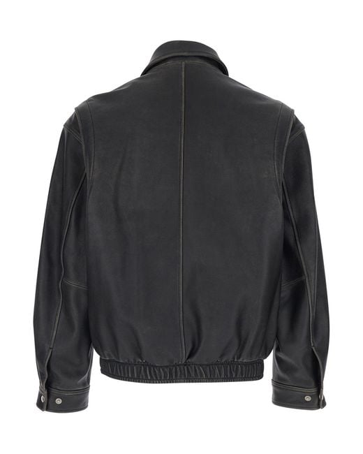 DUNST Black Brushed Zip Drizzler Jacket