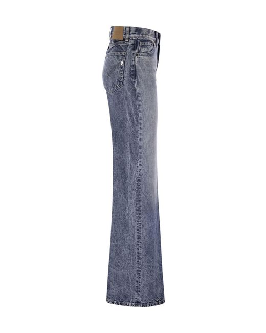 Dondup Blue Wide Leg Jeans