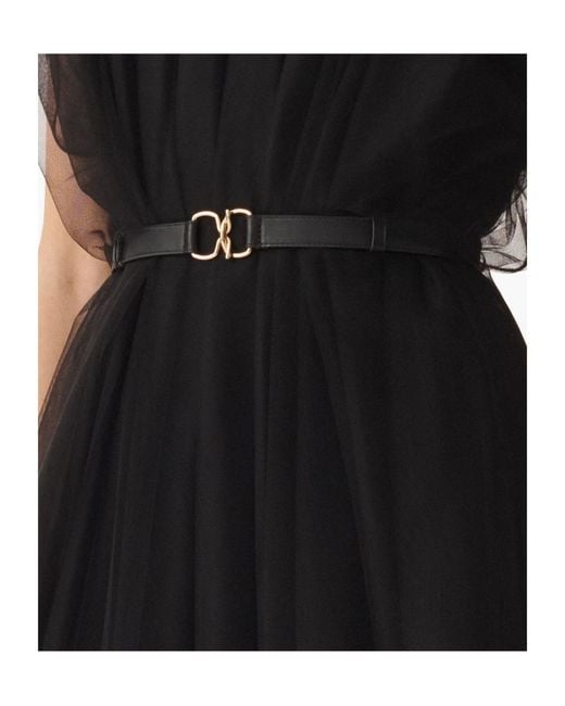 Fabiana Filippi White Hook Buckle Single Loop Waist Belt