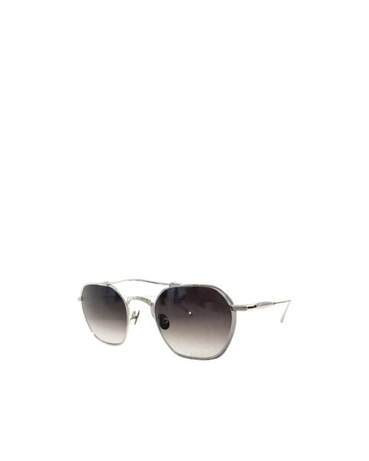 Matsuda White Geometric Sunglasses for men