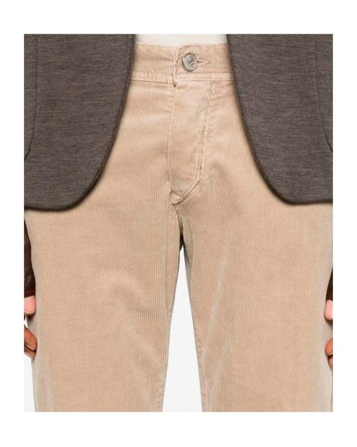 Barba Napoli Natural Five Pocket Jeans for men