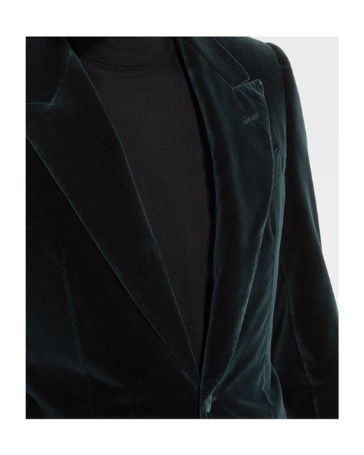 Zegna Black Single-Breasted Suit Jacket for men
