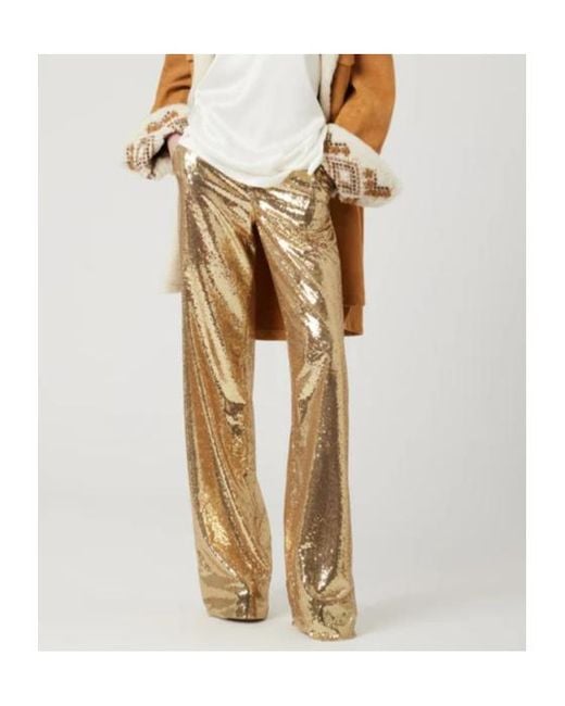 Ermanno Scervino Natural Trousers Shimmer