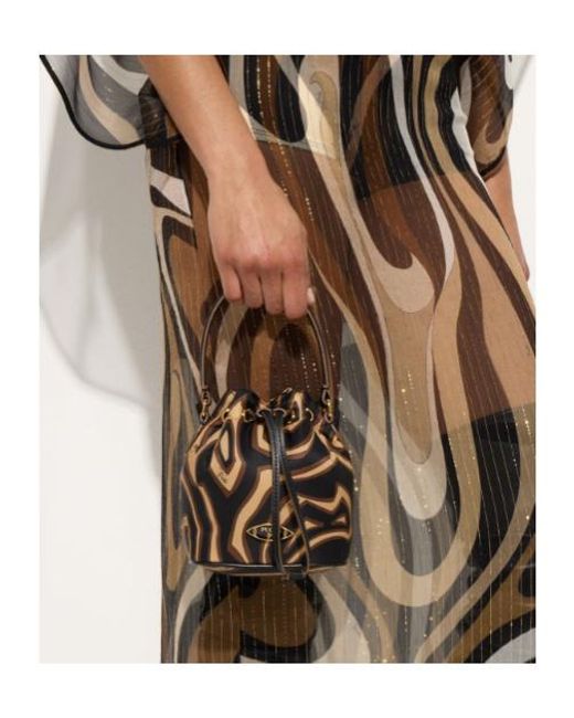 Emilio Pucci Black Pucci Yummy Bucket Bag