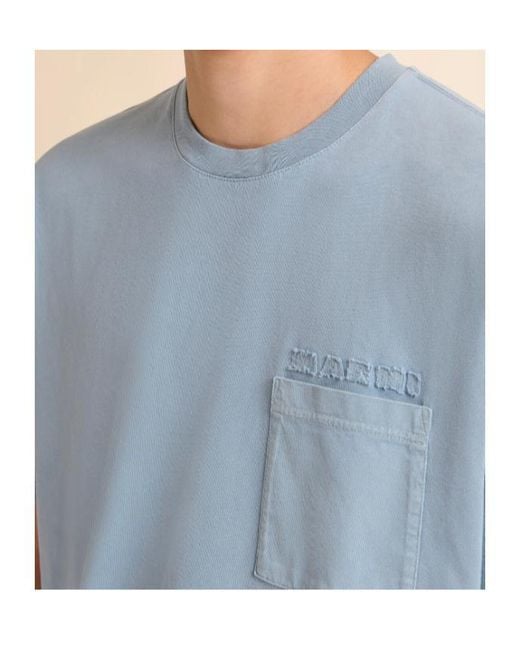 Marni Blue Chest Pocket T-Shirt for men