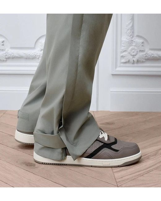 Dior Gray Homme B27 Uptown Low-Top Sneakers for men