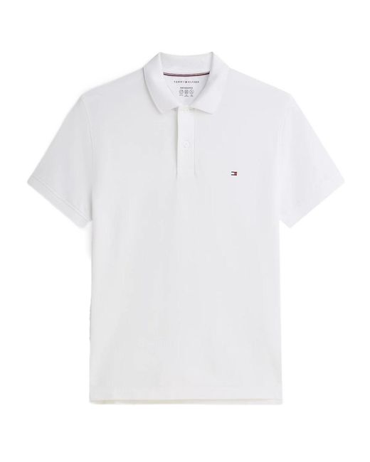 Tommy Hilfiger White Short-Sleeved Polo Shirt for men