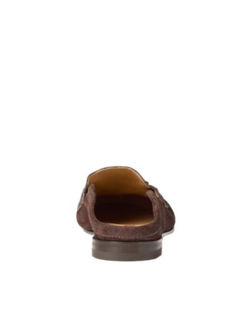 Fendi Brown Dark Suede Sabots