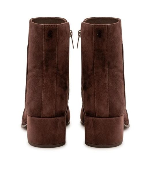 Jimmy Choo Brown Square-Heeled Ankle Boots