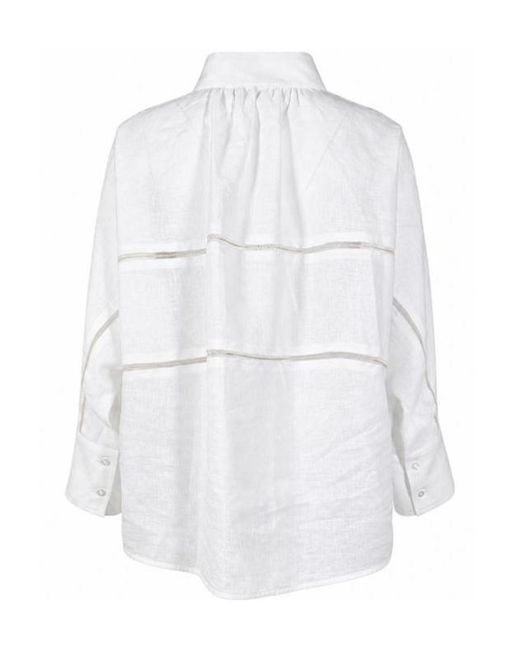 Fabiana Filippi White Long-Sleeved Shirt