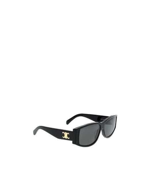 Céline Black Square-Frame Sunglasses