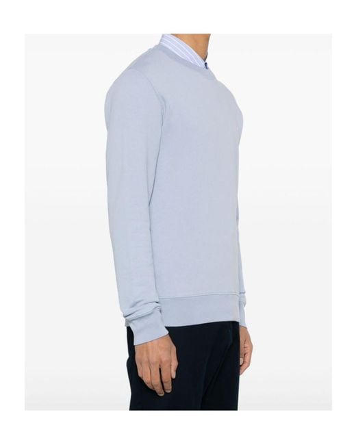 Maison Kitsuné Blue Maison Kitsuné Chillax Fox Patch Crewneck Sweatshirt for men