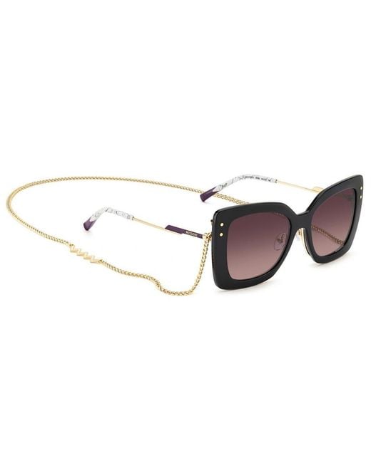 Missoni White Clip-On Square Sunglasses