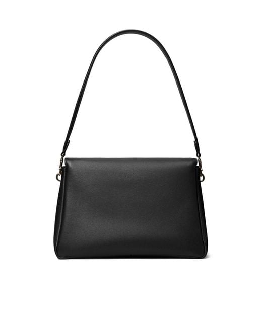 Tory Burch Black Kira Logo Plaque Shoulder Bag
