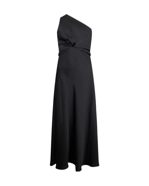 Philosophy Di Lorenzo Serafini Black One-Shoulder Gown