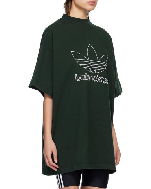 Balenciaga Black T-Shirt Adidas Oversize for men