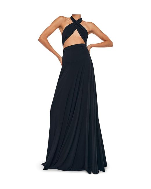 Norma Kamali Black Convertible Evening Dress