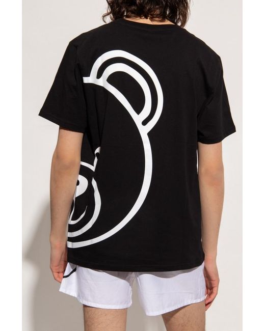 Moschino Black Logo Short-Sleeved T-Shirt for men