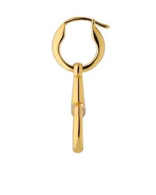 Gucci Metallic Horsebit 18K Earrings