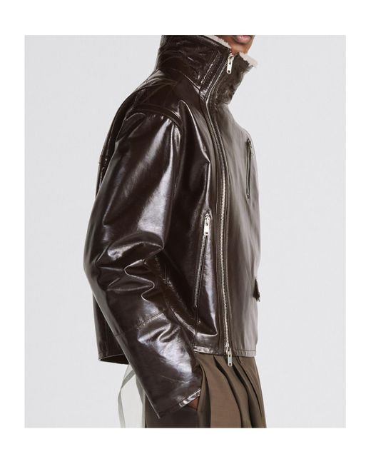 Dior Black Blouson With Cannage Collar for men